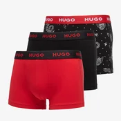 Bokserice Hugo Boss Trunk 3-Pack Design Multicolor S