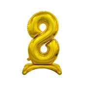 shumee B&C folija balon številka 8 zlat 74 cm