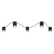 Rabalux Plafonski Looplab, 5xG9, 5x28W 230cm, H13cm, Crna