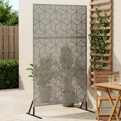 vidaXL Zaslonska zaščita 100 x 50 x 180 cm Pocinkano jeklo Srebrna