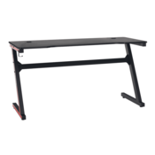 eoshop Igralna miza/računalniška miza, črna/rdeča, MACKENZIE 140cm