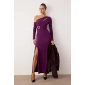 Trendyol Milla ženska haljina Tpraw26Ae00012, Plum-Purple