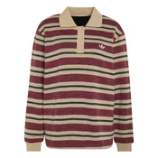 adidas Jopa Stripe Knitted Polo Top LG4083 Bordo rdeča Regular Fit
