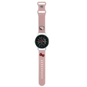 HELLO KITTY Hello Kitty silikonski pašček Kitty Head, univerzalen 22 mm - roza