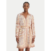 Hale Bob Srajčna obleka with silk Arlo 5ZTM670A Bež Regular Fit