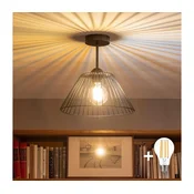 Brilagi - LED plafonski luster CERIA WIRE 1xE27/60W/230V precnik 30 cm crna