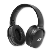 Qoltec 50851 Wireless Headphones with microphone Super Bass | Dynamic | BT | Black Slušalice Bežicno Obruc za glavu Bluetooth Crno