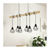 Eglo 44076 - Luster na sajli TOWNSHEND 6xE27/60W/230V