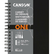 Canson Book Spiral-Bound Short Side One Skicirka 27,9 x 21,6 cm 100 g Portrait
