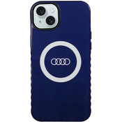 Audi IML Big Logo MagSafe Case iPhone 15 Plus 6.7 navy blue hardcase AU-IMLMIP15M-Q5/D2-BE (AU-IMLMIP15M-Q5/D2-BE)