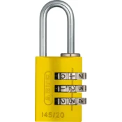 Abus 145/20 obešanka na številke rumena