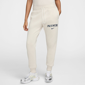 Nike W NSW PHNX FLC MR STD LOGO PNT, ženske hlace, bijela HM9757