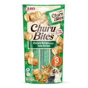 INABA Churu Bites Piščanec s tuno - priboljški za mačke - 3x10 g
