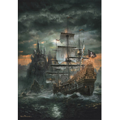 Clementoni - Puzzle Kompaktni The Pirates Ship - 1 500 dijelova