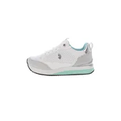 U.S. POLO ASSN. Nizke superge pastelno modra / svetlo zelena / bela