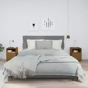 Nocni ormarici 2 kom boja meda 40x34x55 cm od masivne borovine