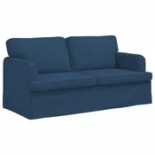 Vidaxl Kavč Modra 162 x 80 x 85 cm blago