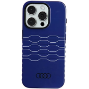 Audi IML MagSafe Case iPhone 15 Pro 6.1 navy blue hardcase AU-IMLMIP15P-A6/D3-BE (AU-IMLMIP15P-A6/D3-BE)