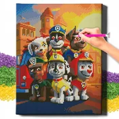 shumee Diamantna slika 5D z okvirjem Diamantno vezenje 30x40 Mozaik za otroke Oh Art!