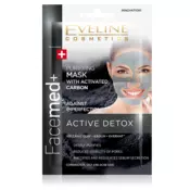 EVELINE - FACEMED - MASKA ZA CIŠCENJE LICA SA AKTIVNIM UGLJEM 2X5ML