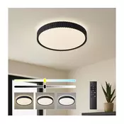 Brilagi - LED stropna svetilka CORVO, z zatemnjevanjem, LED/54W/230V, 3000-6000K, črna, premer 40 cm + daljinski upravljalnik