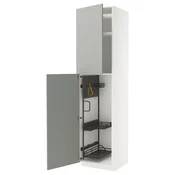 METOD Visoki element-ostava, bela/Havstorp svetlosiva, 60x60x240 cm