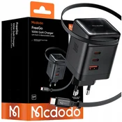Mcdodo MCDODO USB-C ADAPTER POLNILEC ZA APPLE, SAMSUNG, XIAOMI, 100 W, 3 VRATA