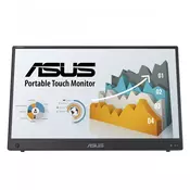Monitor Asus 39,6 cm (15,6) MB16AHT 1920x1080 60Hz IPS 5ms Mini-HDMI 2xUSB-C Touch 10-točkovni Zvočniki  ZenScreen ergo nastavek za stojalo