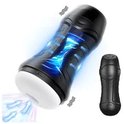 AlvUp - sesalni vibracijski masturbator (črn)