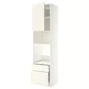 METOD / MAXIMERA Visoki element za ugradne uredaje, bela/Bodbyn prljavobela, 60x60x240 cm
