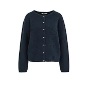 WE Fashion Pletena jopa temno modra