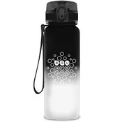 Ars Una: bidon brez BPA, z barvnim prelivom, mat - 800 ml - črno-bela