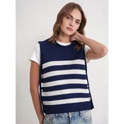 MixRay Top Strickoberteile modra