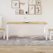 Vidaxl vidaXL Jedilna miza Corona bela 180x90x75 cm borovina
