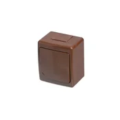 shumee Enojno beta hermetično stikalo, dvosmerno, rjavo, IP44 /D.3210WS/