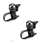 INF Mini kolesni zvonec 2-pack – bakrena prevleka, hitro namestitev Black, (5000295619)