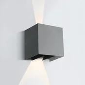 ZIDNA SVJETILJKA LED 2x3W/3000K/2x210lm/230V/IP54 SIVA