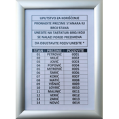 Tehtel Ram za spisak stanara A5 aluklik ( 0927 )