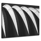 shumee Platno s sliko Abstrakcija stavbe 100x80 cm