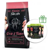 Fitmin dog For Life Duck & Turkey 12 kg + 3x Fitmin For Life Rings BREZPLAČNO
