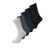 JACK & JONES Nogavice  temno modra / svetlo siva / črna