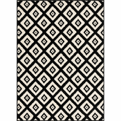 Črna/bela preproga 133x180 cm Avanti – FD