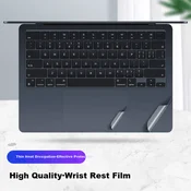 DiYiGongFang Zaštitna folija za oslonac za dlanove za Apple MacBook Air 13/13.6 M2/M3/M4/M5, Siva