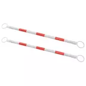 Vidaxl vidaXL 2 zložljiva prometna stožca, plastika, 116–197 cm