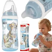 Disney DISNEY Medvedek Pu Varna steklenička za hranjenje NUK, proti koliki, silikonski dudek, ki ne pušča 300ml 12m+