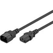 Goobay Produžni kabel za rashladne uredaje [ utikac C14 - utikac C13] crna 1.5 m Goobay 68602