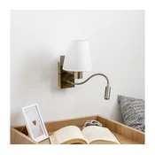 Brilagi - LED zidna lampa NUBILA 1xE27/25W/230V + LED/3W mesing/bela