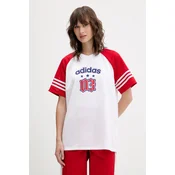 Kratka majica adidas Originals Jersey ženska, bela barva, KC6287