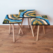 HANAH HOME Set 3 stocica 3Shp112 Multicolor