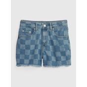 GAP Kids Denim Shorts High Rise Girlfriend Washwell - Girls